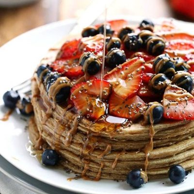 A picture of Cinnamon Whole Grain Power Pancakes